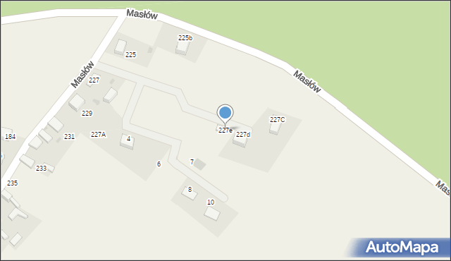 Masłów, Masłów, 227e, mapa Masłów