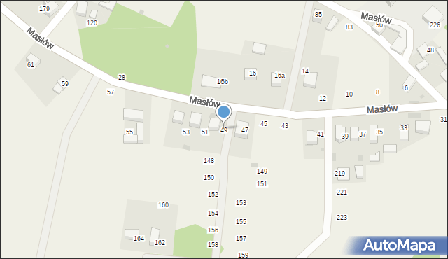 Masłów, Masłów, 49, mapa Masłów