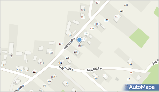 Masłów Drugi, Marszałka Józefa, ks., 110, mapa Masłów Drugi