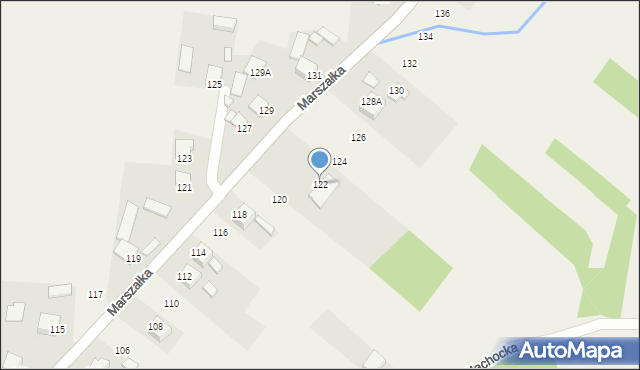 Masłów Drugi, Marszałka Józefa, ks., 122, mapa Masłów Drugi