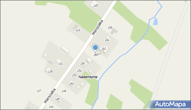 Masłów Drugi, Marszałka Józefa, ks., 160, mapa Masłów Drugi