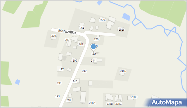 Masłów Drugi, Marszałka Józefa, ks., 246, mapa Masłów Drugi