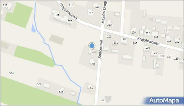 Masłów Drugi, Masłów Drugi, 7, mapa Masłów Drugi