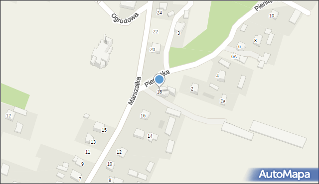 Masłów Pierwszy, Marszałka Józefa, ks., 18, mapa Masłów Pierwszy