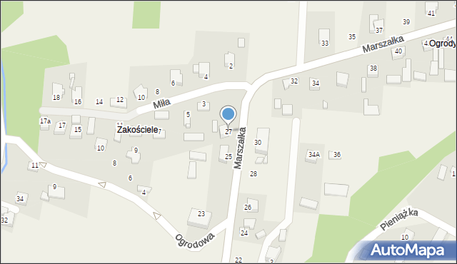 Masłów Pierwszy, Marszałka Józefa, ks., 27, mapa Masłów Pierwszy