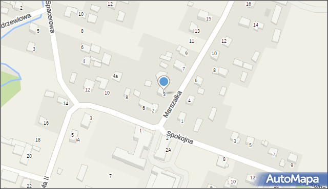 Masłów Pierwszy, Marszałka Józefa, ks., 3, mapa Masłów Pierwszy