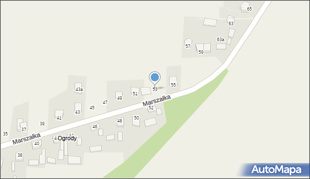 Masłów Pierwszy, Marszałka Józefa, ks., 53, mapa Masłów Pierwszy