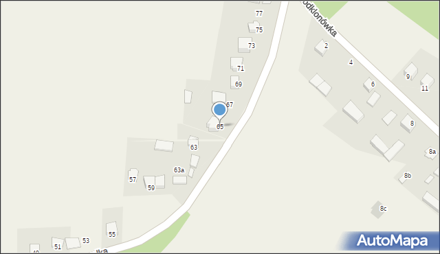 Masłów Pierwszy, Marszałka Józefa, ks., 65, mapa Masłów Pierwszy