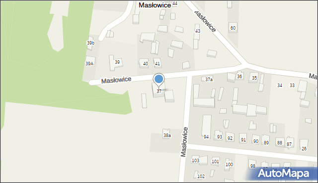 Masłowice, Masłowice, 37, mapa Masłowice