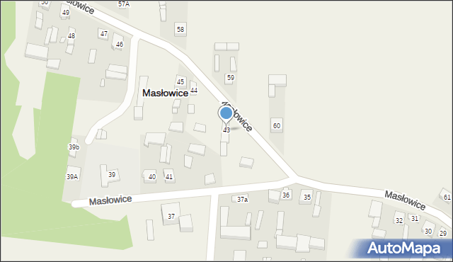 Masłowice, Masłowice, 43, mapa Masłowice