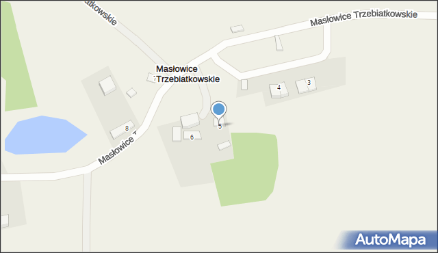 Masłowice Trzebiatkowskie, Masłowice Trzebiatkowskie, 5, mapa Masłowice Trzebiatkowskie