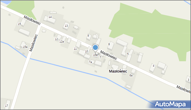 Masłowiec, Masłowiec, 10a, mapa Masłowiec