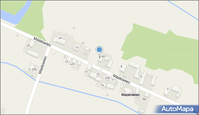 Masłowiec, Masłowiec, 9, mapa Masłowiec
