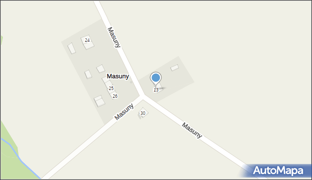 Masuny, Masuny, 13, mapa Masuny