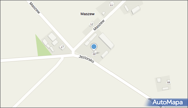 Maszew, Maszew, 14, mapa Maszew