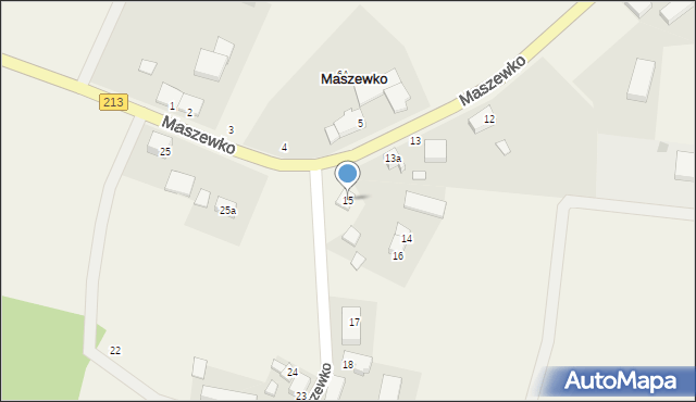 Maszewko, Maszewko, 15, mapa Maszewko