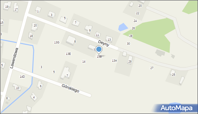 Maszewo, Maszewo, 13B, mapa Maszewo