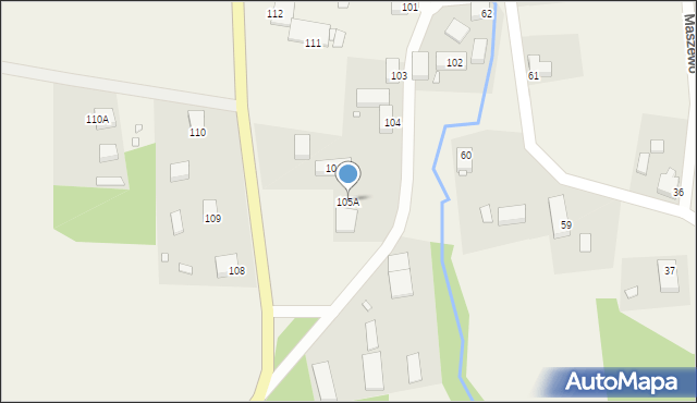 Maszewo, Maszewo, 105A, mapa Maszewo
