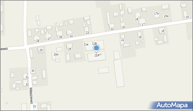 Maszewo, Maszewo, 21A, mapa Maszewo