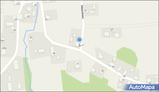 Maszewo, Maszewo, 36, mapa Maszewo