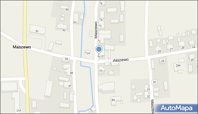 Maszewo, Maszewo, 71, mapa Maszewo