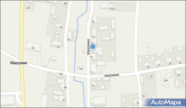 Maszewo, Maszewo, 72a, mapa Maszewo