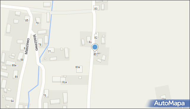 Maszewo, Maszewo, 80, mapa Maszewo