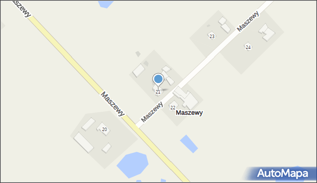 Maszewy, Maszewy, 21, mapa Maszewy