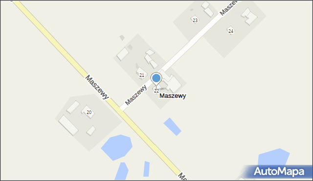 Maszewy, Maszewy, 22, mapa Maszewy