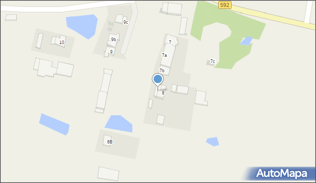 Maszewy, Maszewy, 8a, mapa Maszewy