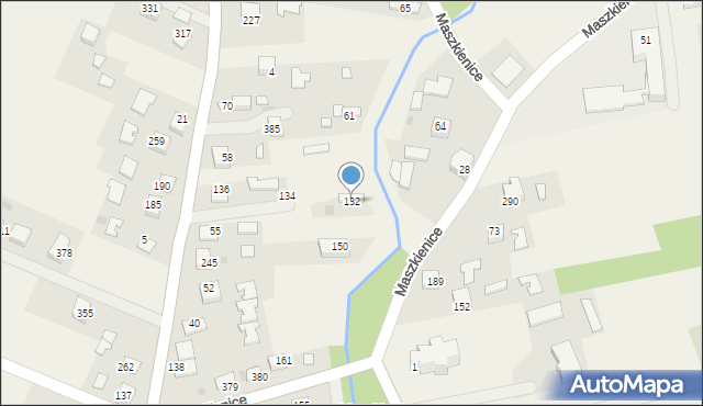 Maszkienice, Maszkienice, 132, mapa Maszkienice