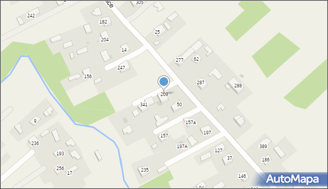 Maszkienice, Maszkienice, 209, mapa Maszkienice