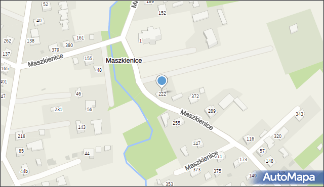 Maszkienice, Maszkienice, 222, mapa Maszkienice