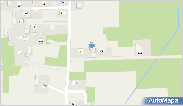 Maszkienice, Maszkienice, 307a, mapa Maszkienice