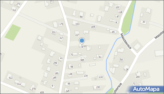 Maszkienice, Maszkienice, 4, mapa Maszkienice