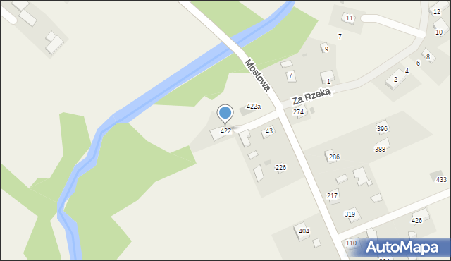 Maszkienice, Maszkienice, 422, mapa Maszkienice