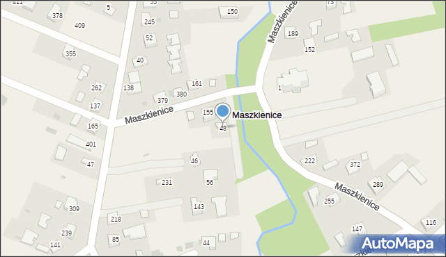 Maszkienice, Maszkienice, 48, mapa Maszkienice