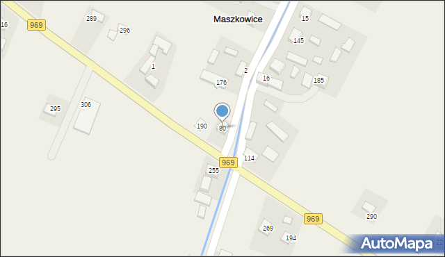 Maszkowice, Maszkowice, 80, mapa Maszkowice