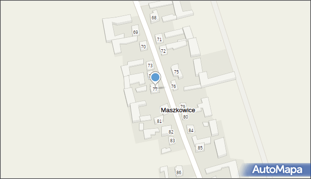 Maszkowice, Maszkowice, 77, mapa Maszkowice