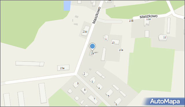 Maszkowo, Maszkowo, 1a, mapa Maszkowo