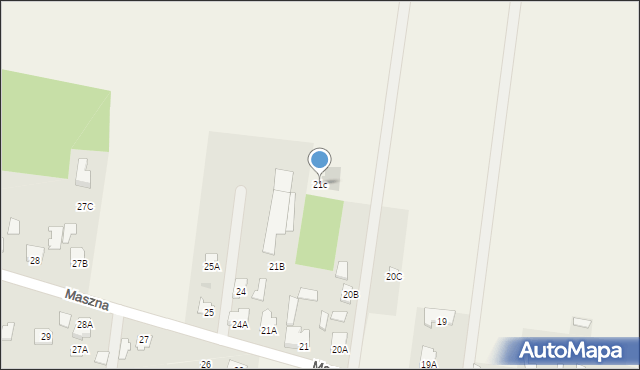 Maszna, Maszna, 21c, mapa Maszna