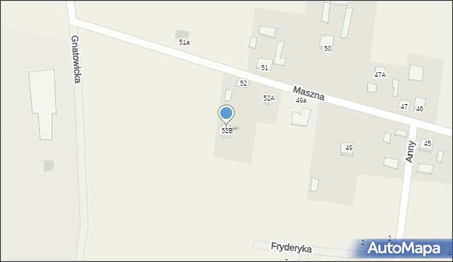 Maszna, Maszna, 52B, mapa Maszna