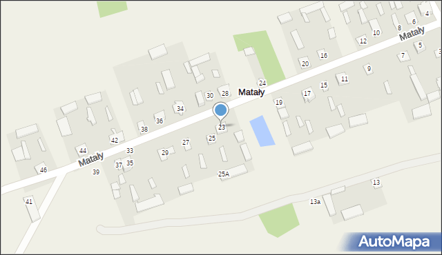 Matały, Matały, 23, mapa Matały