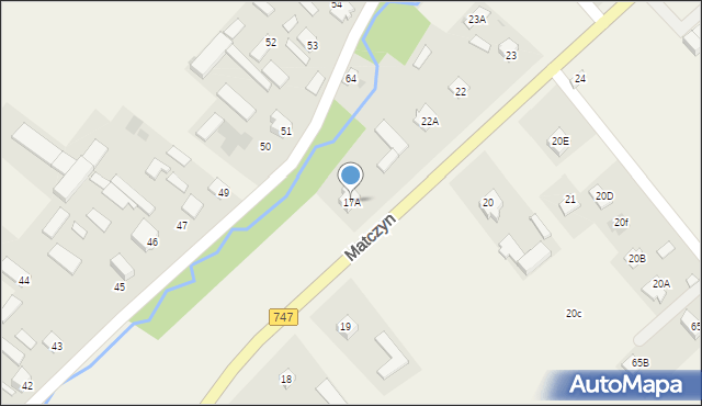 Matczyn, Matczyn, 17A, mapa Matczyn