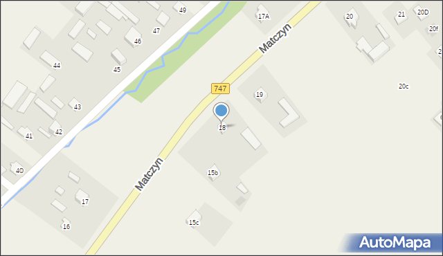 Matczyn, Matczyn, 18, mapa Matczyn
