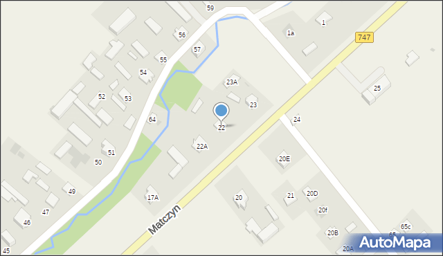Matczyn, Matczyn, 22, mapa Matczyn