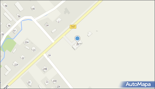 Matczyn, Matczyn, 25, mapa Matczyn