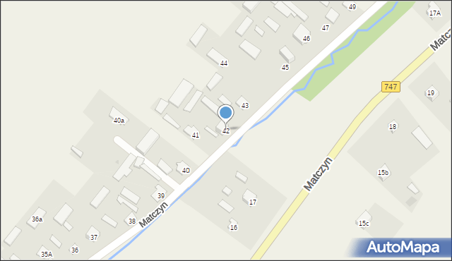 Matczyn, Matczyn, 42, mapa Matczyn
