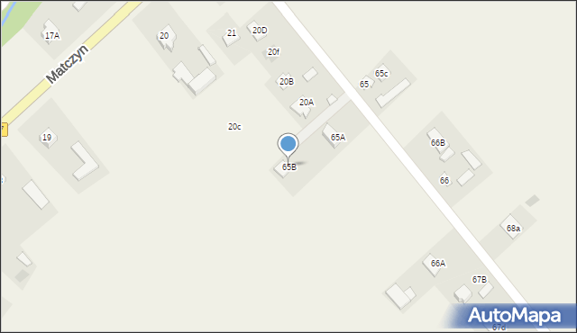 Matczyn, Matczyn, 65B, mapa Matczyn
