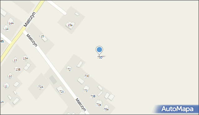 Matczyn, Matczyn, 73D, mapa Matczyn